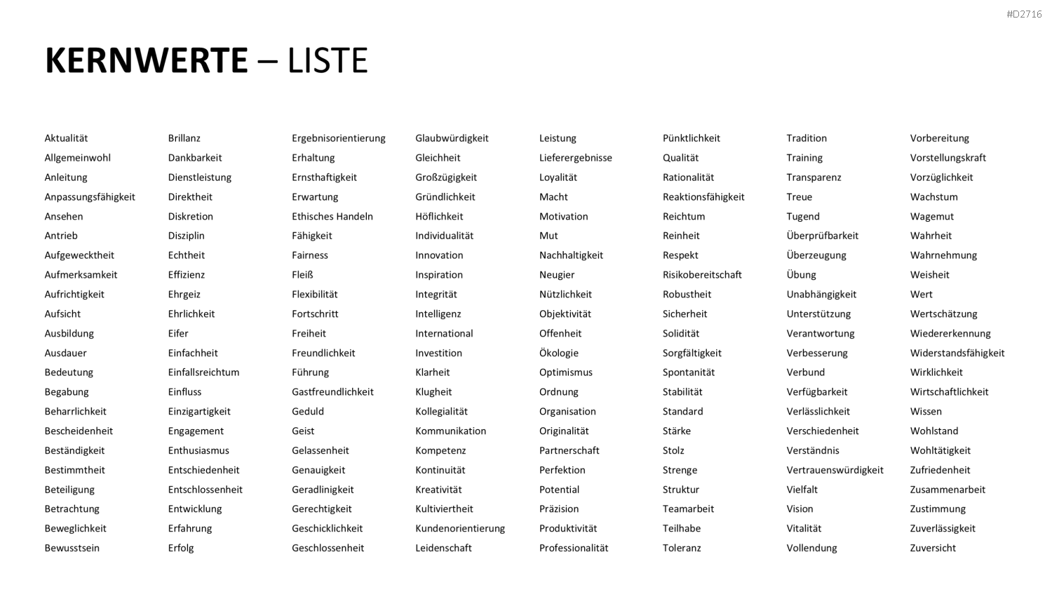 Unternehmensleitbild / Kernwerte PowerPoint-Vorlage