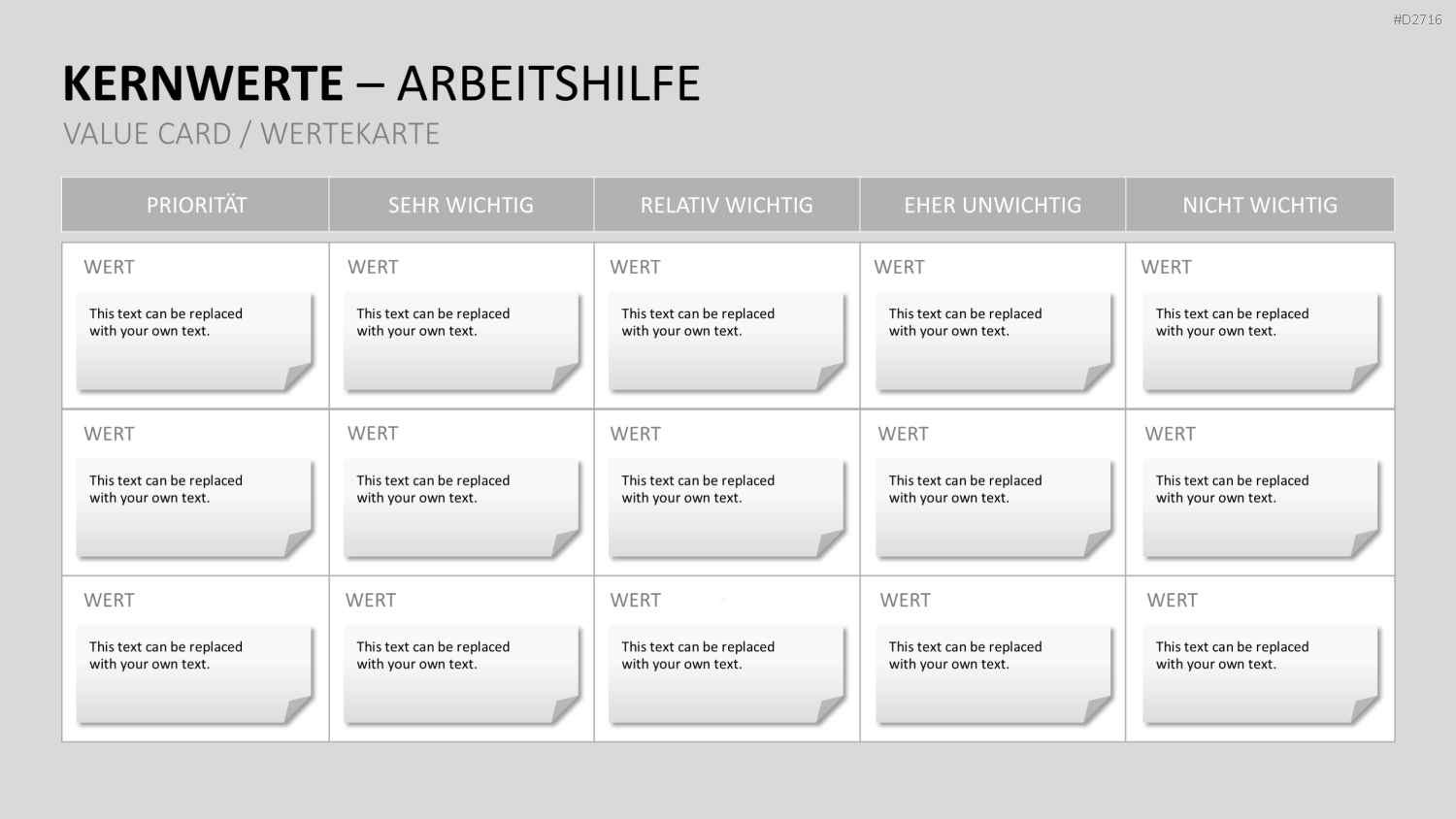 Unternehmensleitbild / Kernwerte PowerPoint-Vorlage