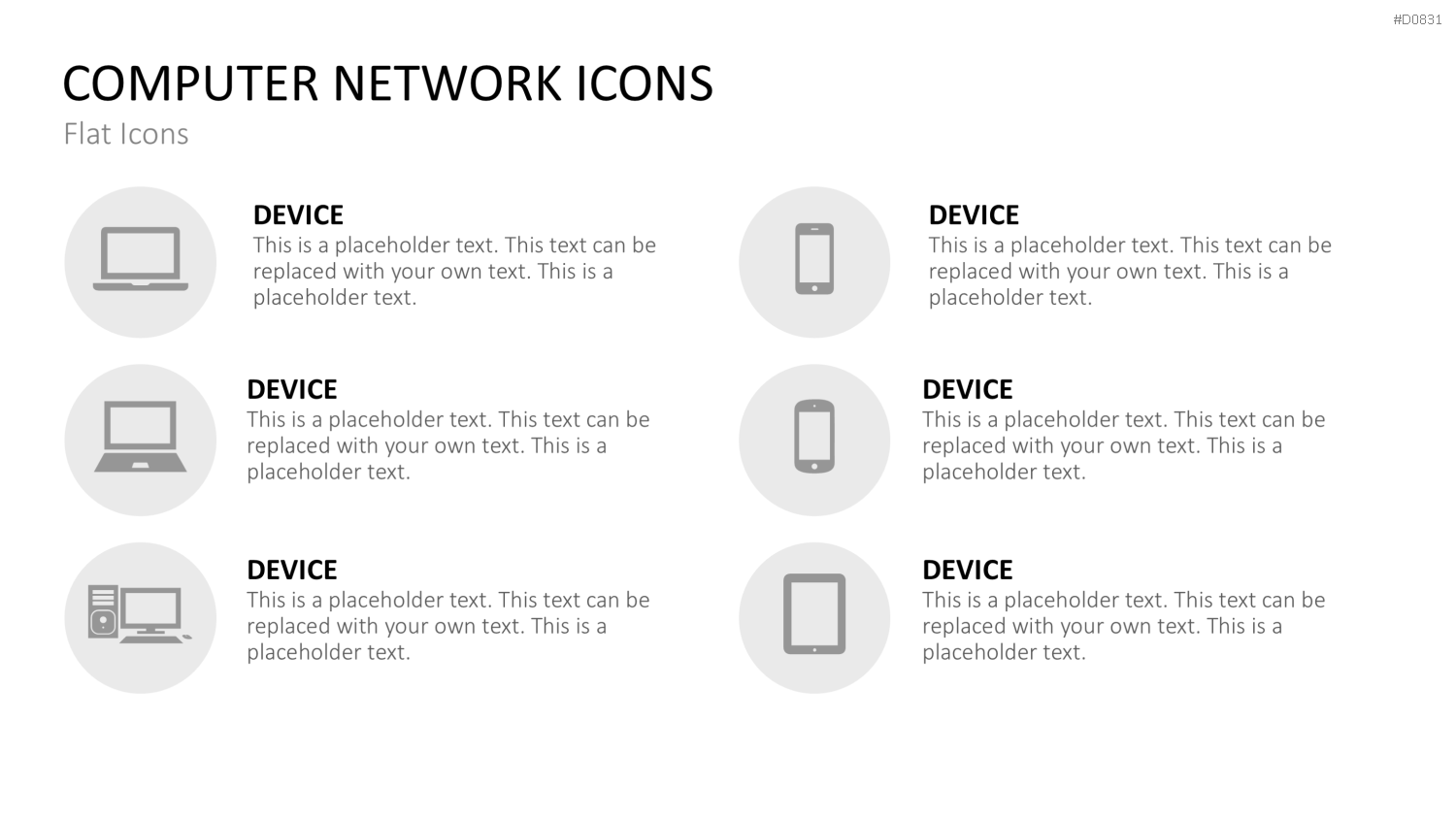 Computer Netzwerk Icons PowerPoint-Vorlage
