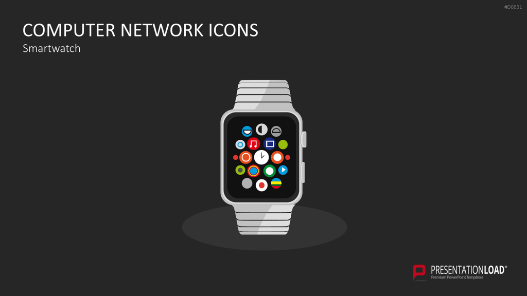 Computer Netzwerk Icons PowerPoint-Vorlage