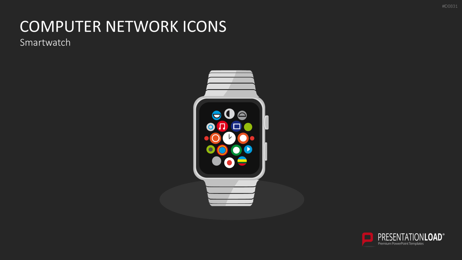 Computer Netzwerk Icons PowerPoint-Vorlage