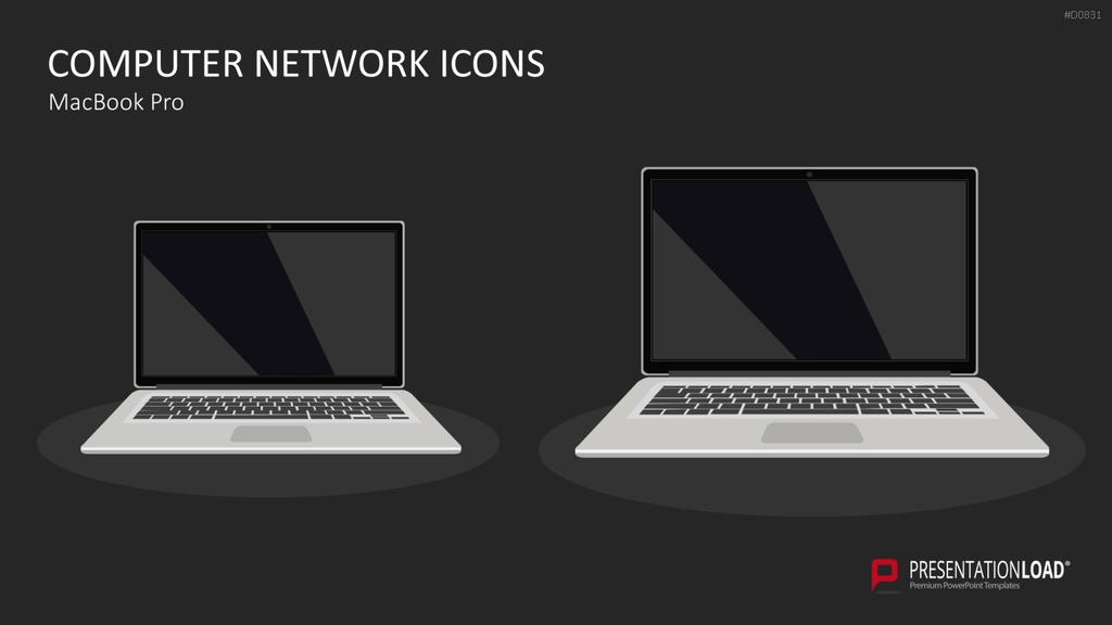 Computer Netzwerk Icons PowerPoint-Vorlage