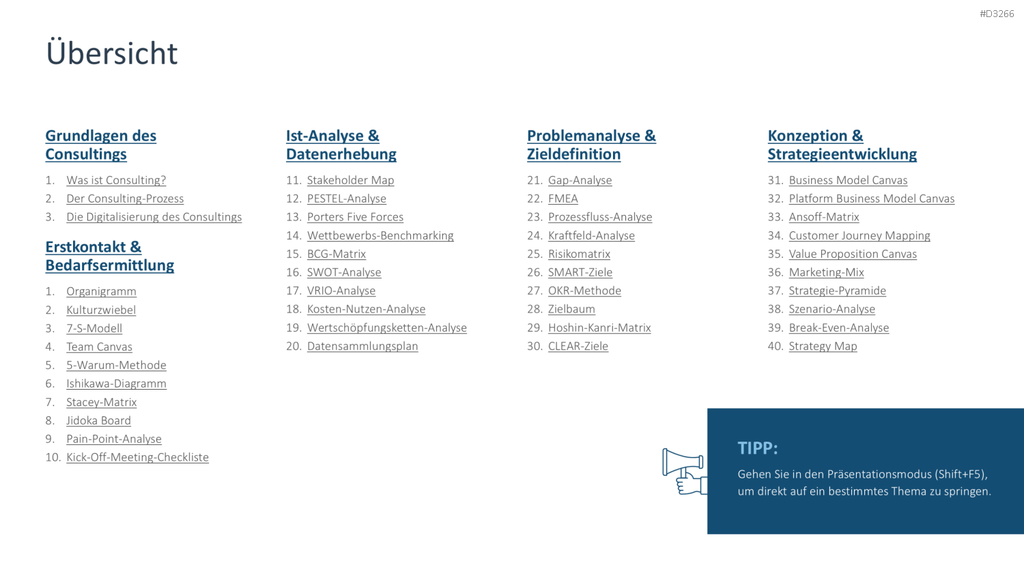 Consulting Toolbox PowerPoint-Vorlage