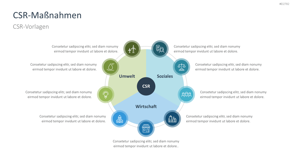 Corporate Social Responsibility (CSR) PowerPoint-Vorlage