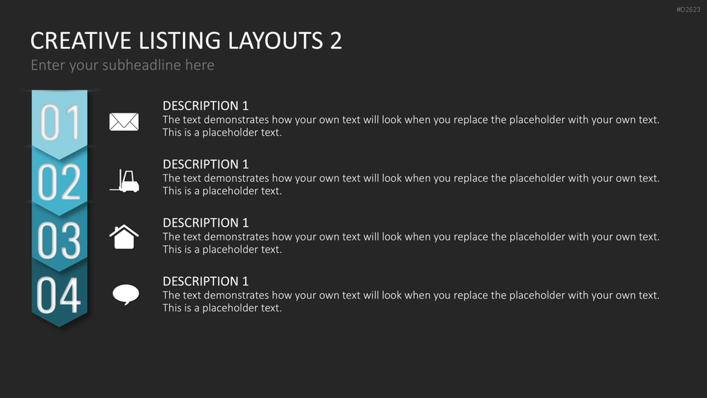 Creative Lists 2 PowerPoint-Vorlage