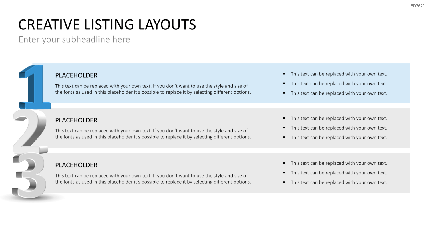 Creative Lists 1 PowerPoint-Vorlage