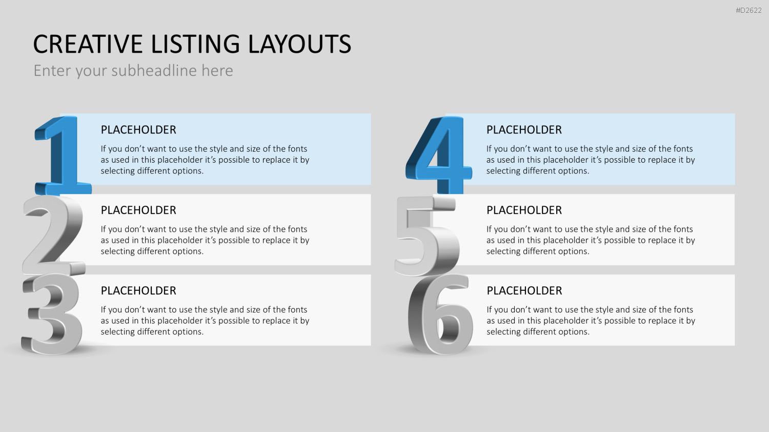 Creative Lists 1 PowerPoint-Vorlage
