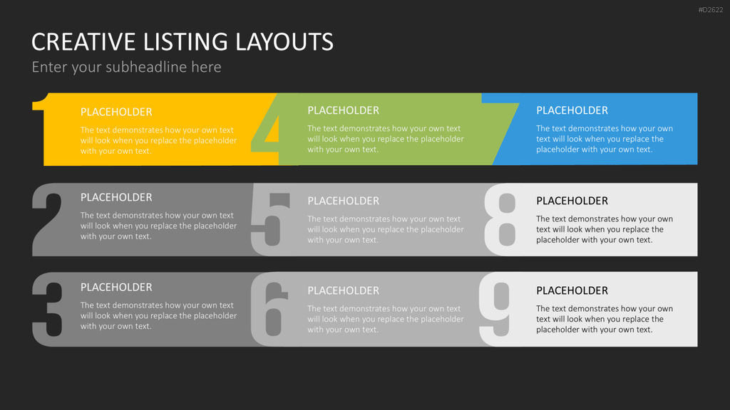 Creative Lists 1 PowerPoint-Vorlage