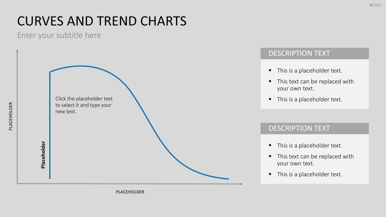Kurven- und Trend-Charts PowerPoint-Vorlage