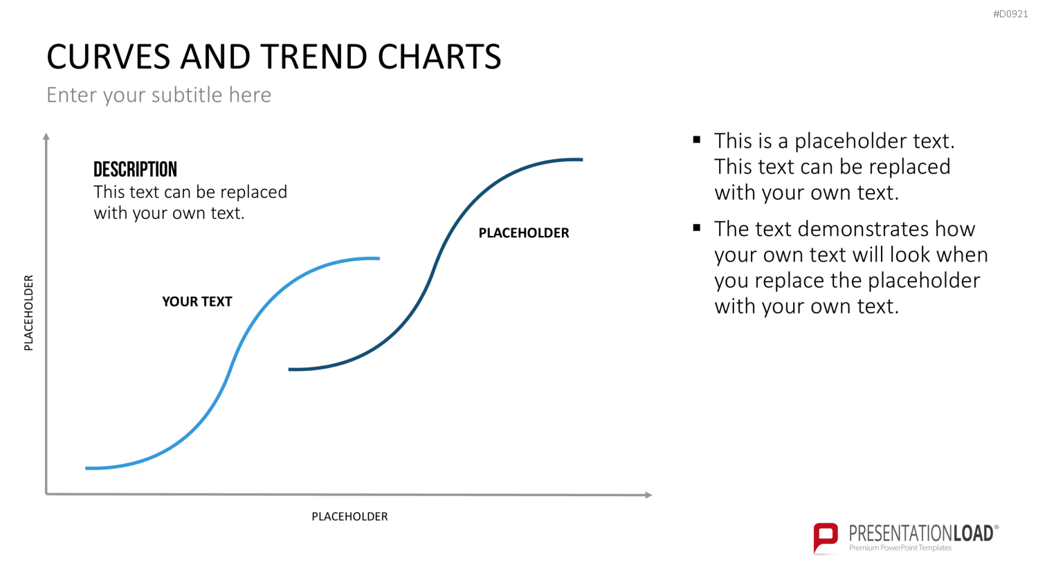 Kurven- und Trend-Charts PowerPoint-Vorlage