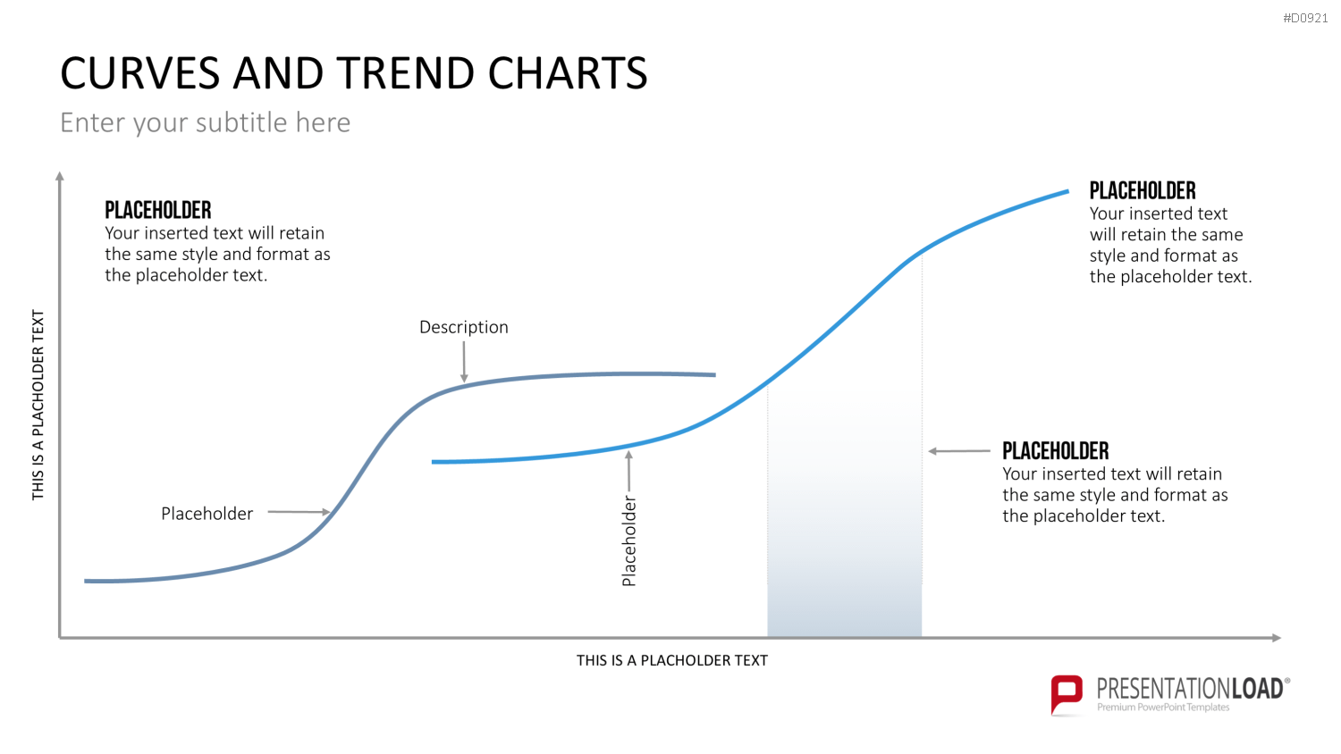 Kurven- und Trend-Charts PowerPoint-Vorlage