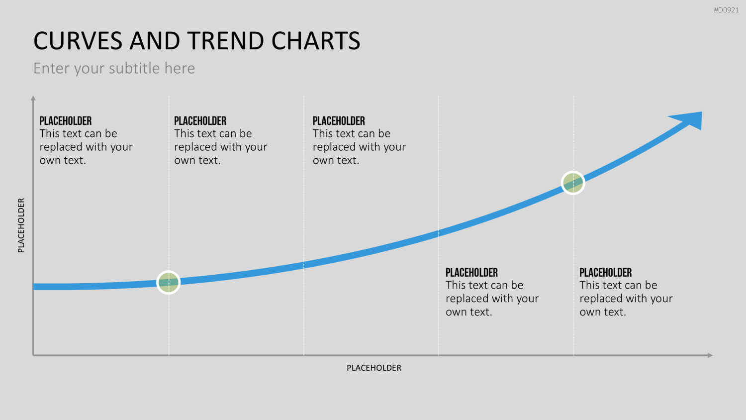 Kurven- und Trend-Charts PowerPoint-Vorlage