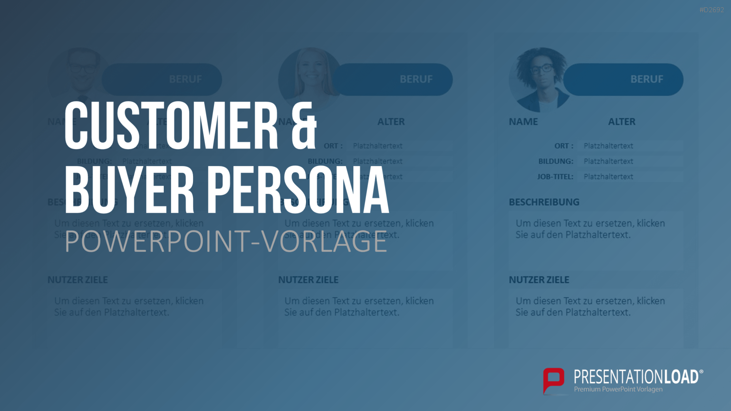 Customer & Buyer Persona PowerPoint-Vorlage