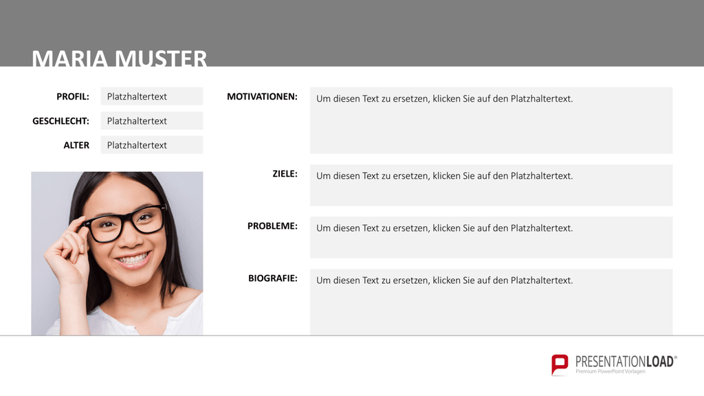 Customer & Buyer Persona PowerPoint-Vorlage
