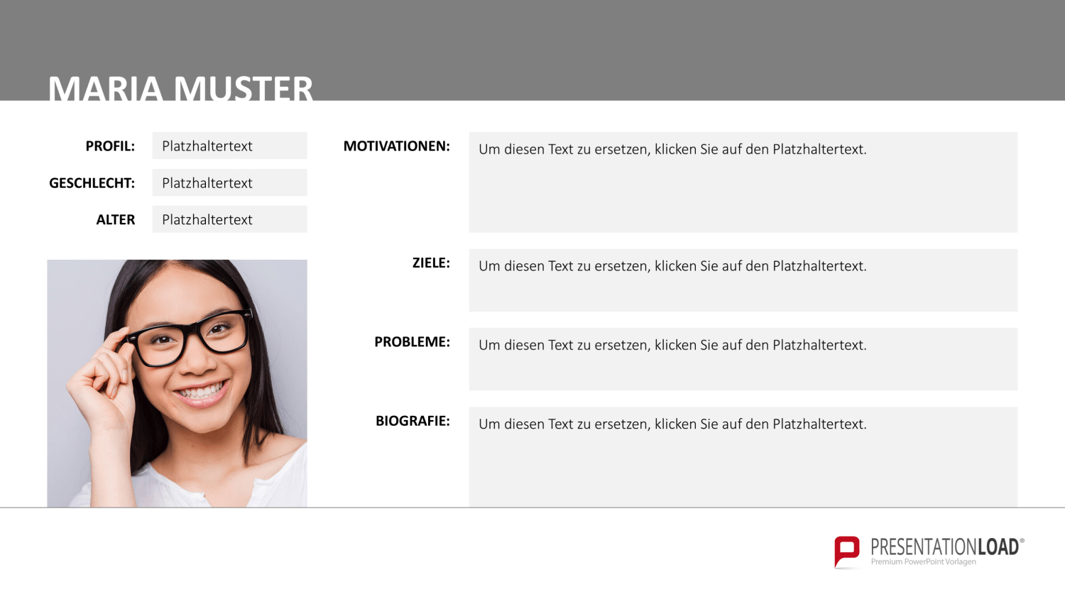 Customer & Buyer Persona PowerPoint-Vorlage