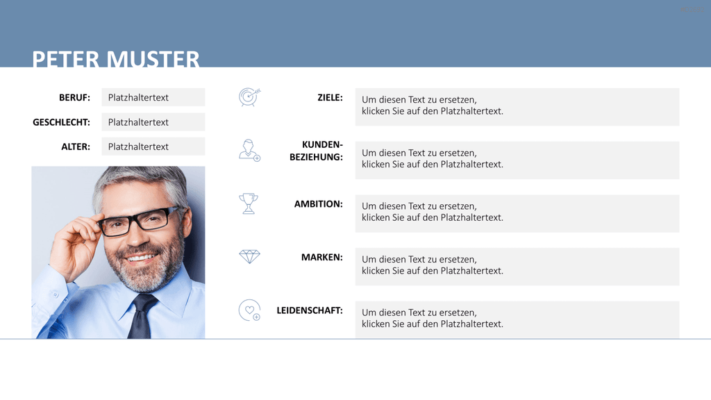 Customer & Buyer Persona PowerPoint-Vorlage