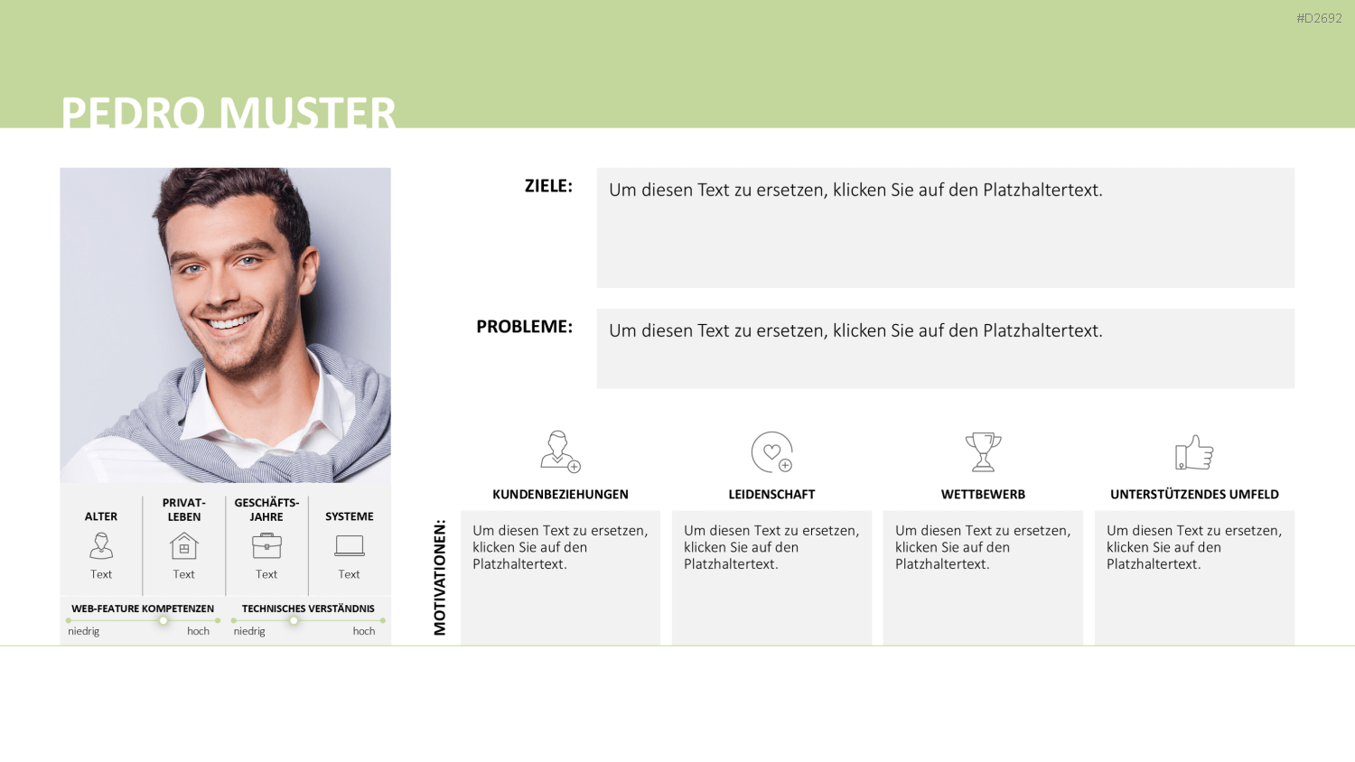 Customer & Buyer Persona PowerPoint-Vorlage