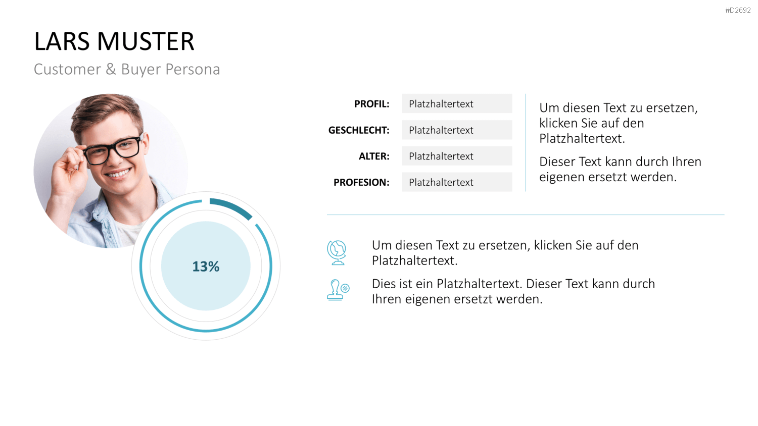 Customer & Buyer Persona PowerPoint-Vorlage