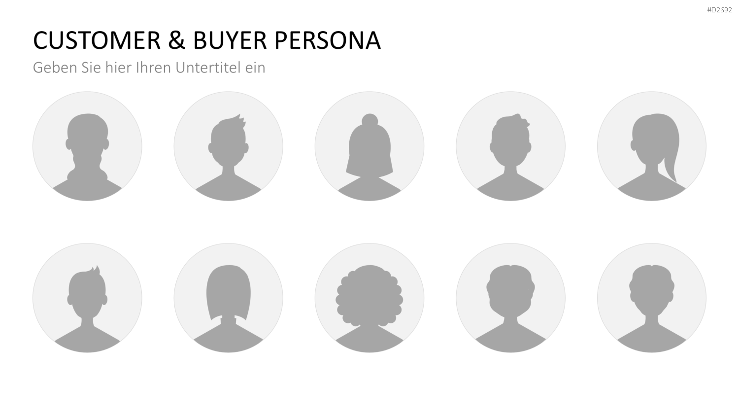 Customer & Buyer Persona PowerPoint-Vorlage
