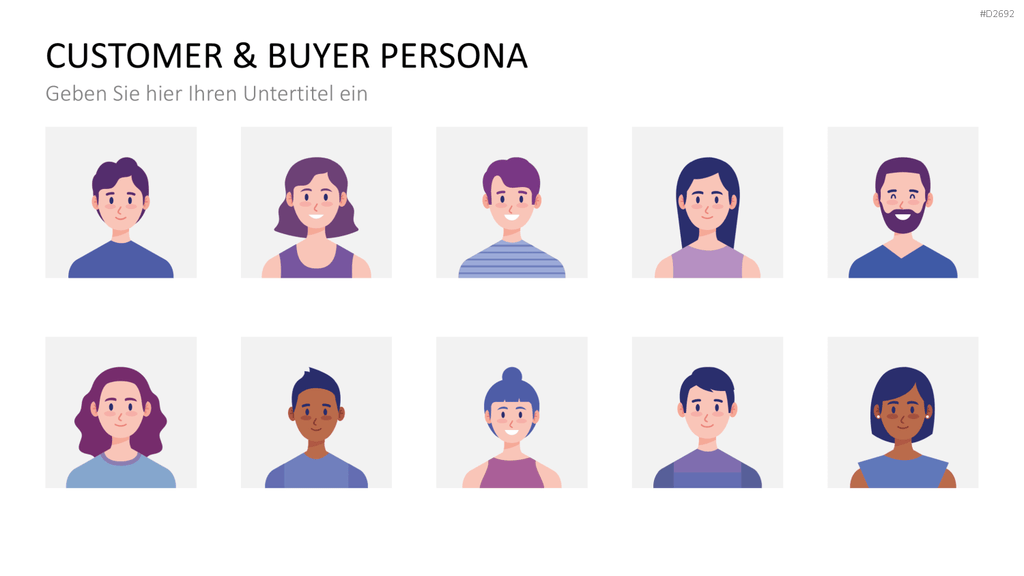 Customer & Buyer Persona PowerPoint-Vorlage