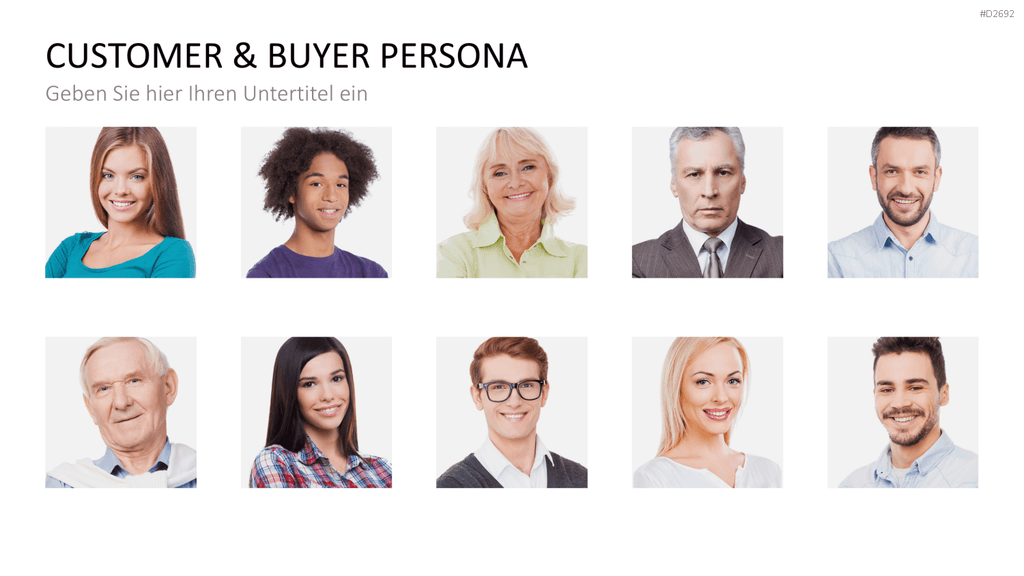 Customer & Buyer Persona PowerPoint-Vorlage
