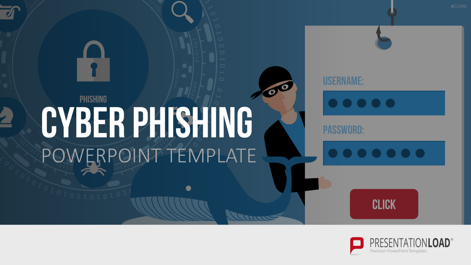 Cyber Phishing PowerPoint-Vorlage