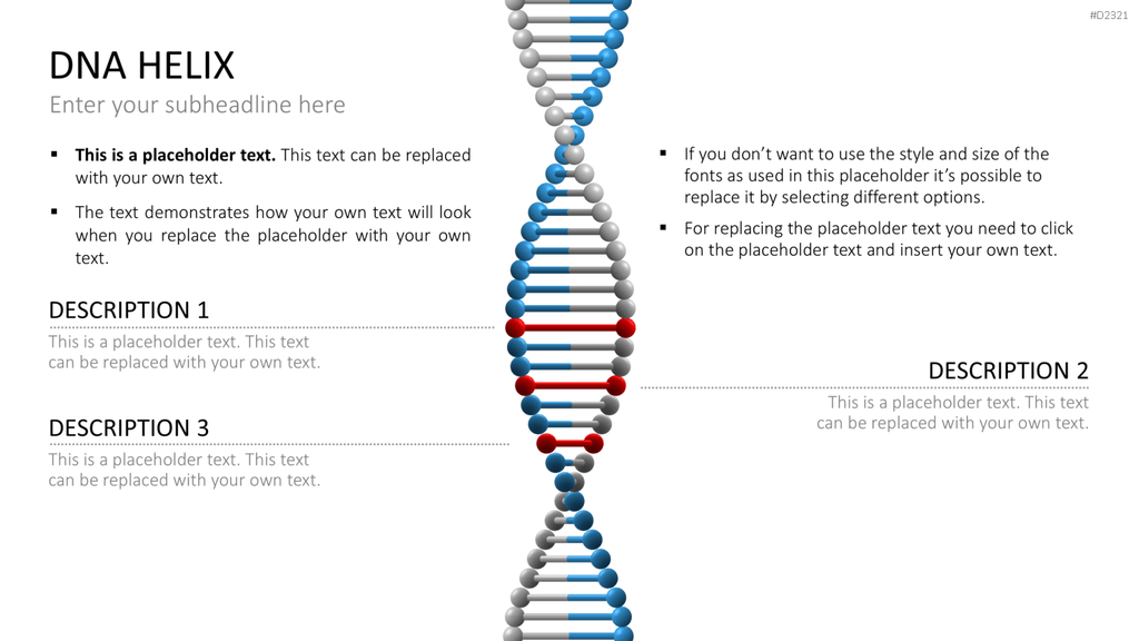 DNA Doppelhelix PowerPoint-Vorlage