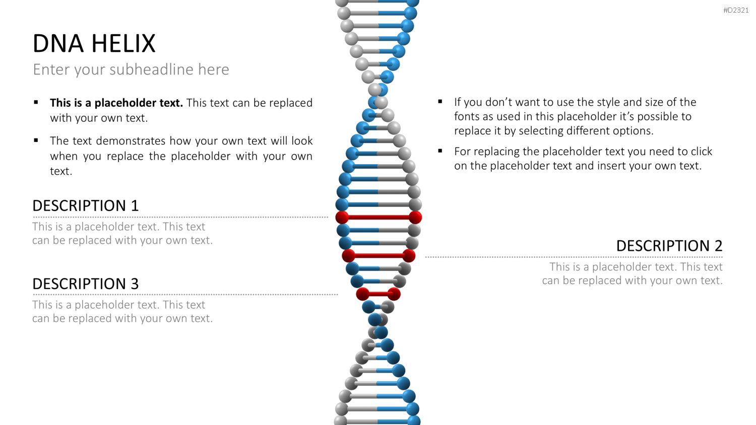 DNA Doppelhelix PowerPoint-Vorlage
