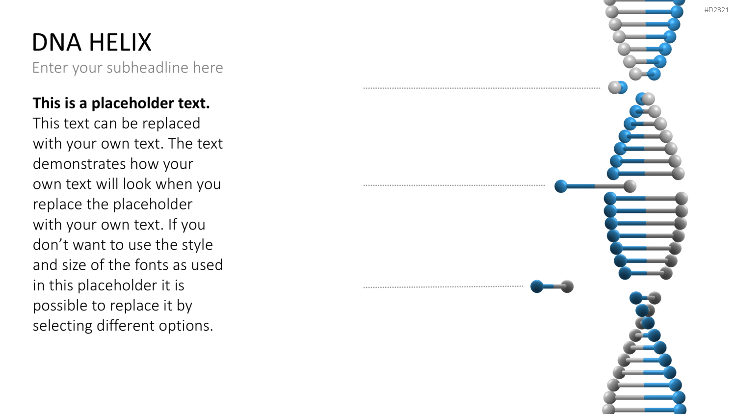 DNA Doppelhelix PowerPoint-Vorlage