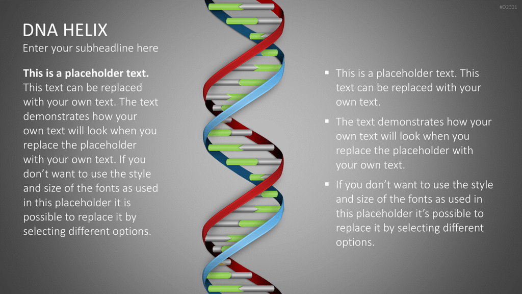 DNA Doppelhelix PowerPoint-Vorlage