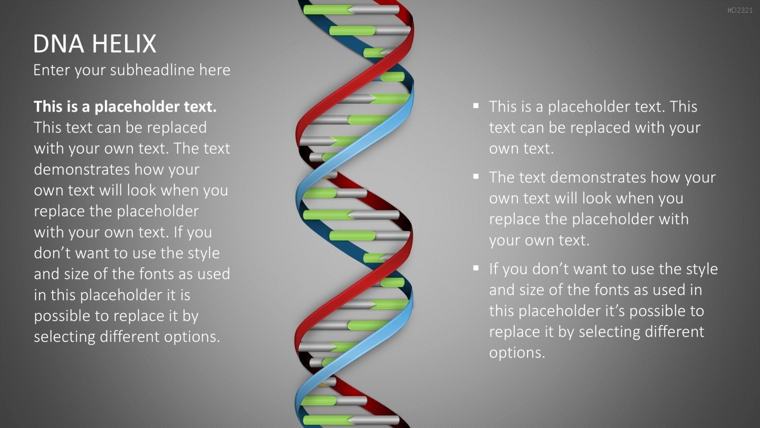 DNA Doppelhelix PowerPoint-Vorlage