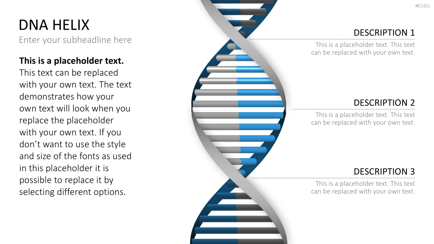 DNA Doppelhelix PowerPoint-Vorlage