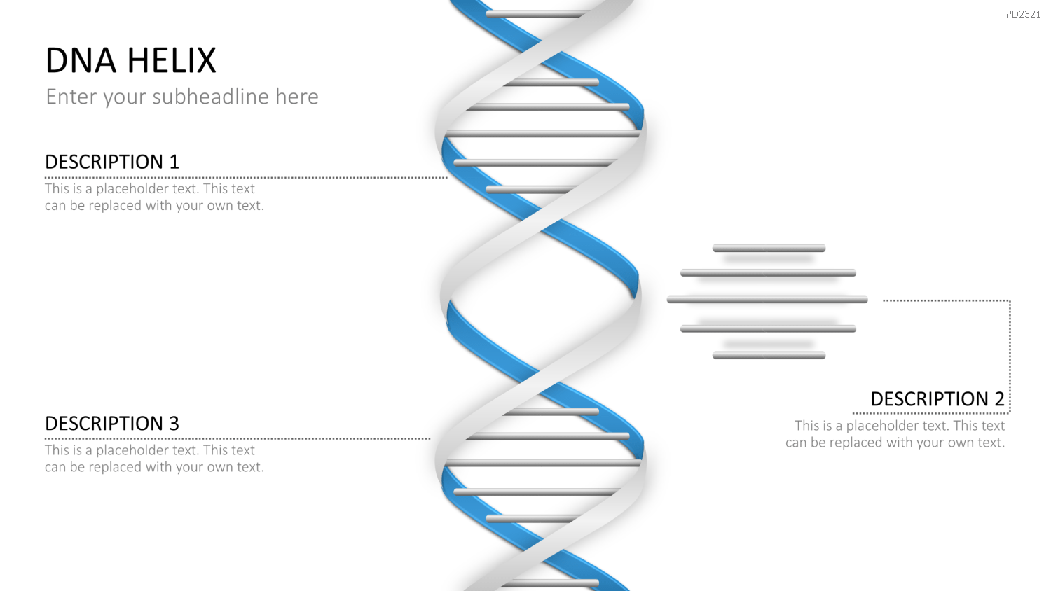 DNA Doppelhelix PowerPoint-Vorlage