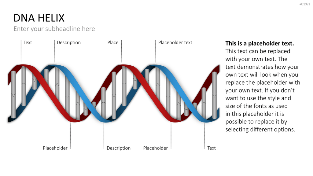 DNA Doppelhelix PowerPoint-Vorlage