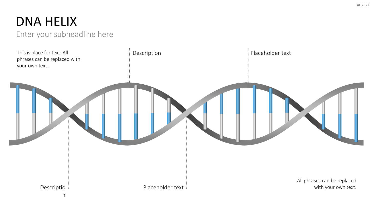 DNA Doppelhelix PowerPoint-Vorlage