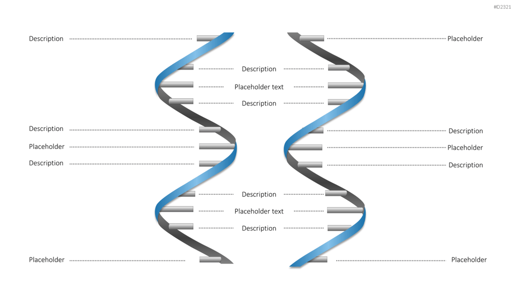 DNA Doppelhelix PowerPoint-Vorlage