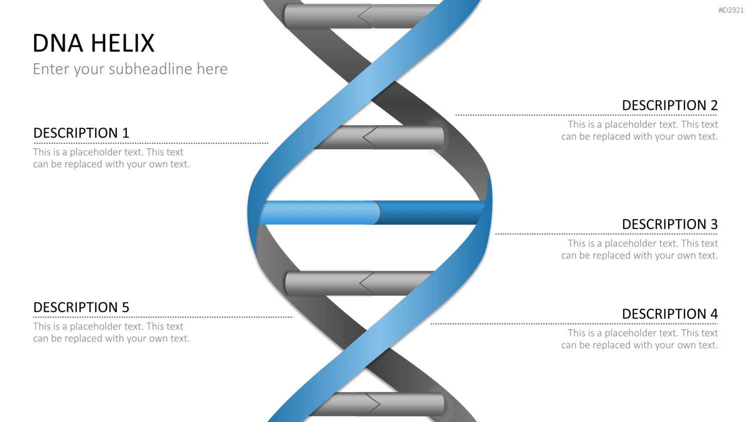 DNA Doppelhelix PowerPoint-Vorlage