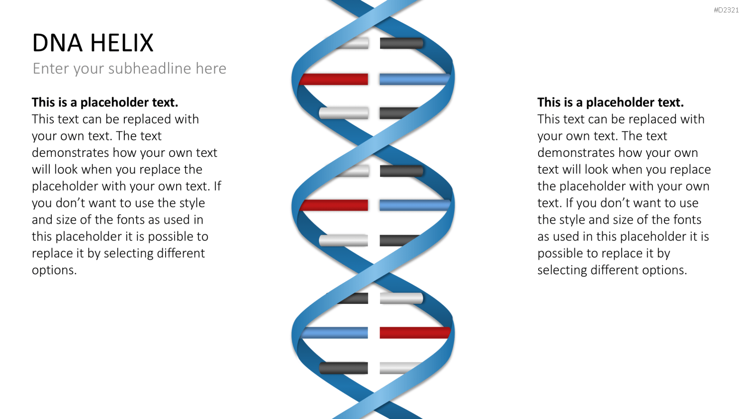 DNA Doppelhelix PowerPoint-Vorlage