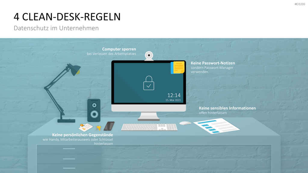 DSGVO Datenschutz PowerPoint-Vorlage