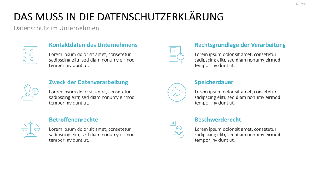 DSGVO Datenschutz PowerPoint-Vorlage