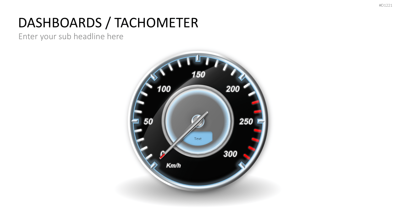 Dashboards / Tachometer PowerPoint-Vorlage