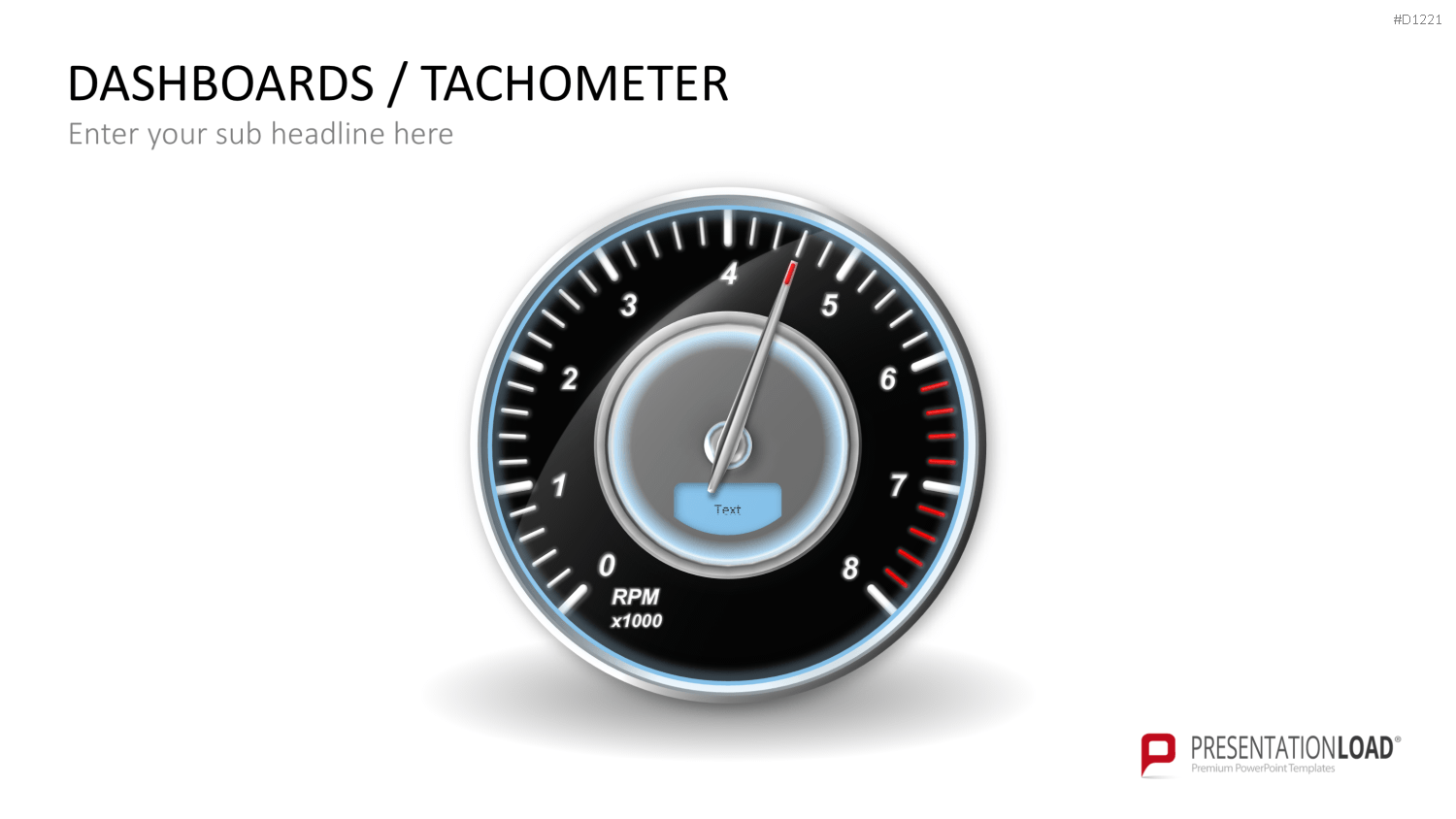 Dashboards / Tachometer PowerPoint-Vorlage