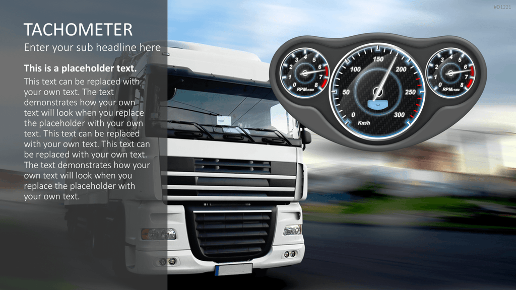 Dashboards / Tachometer PowerPoint-Vorlage