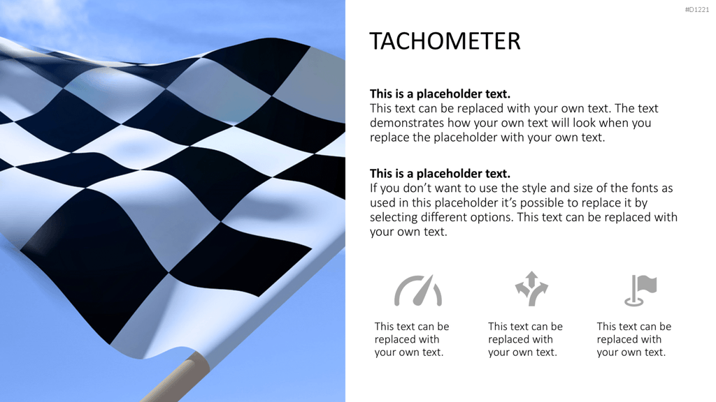 Dashboards / Tachometer PowerPoint-Vorlage