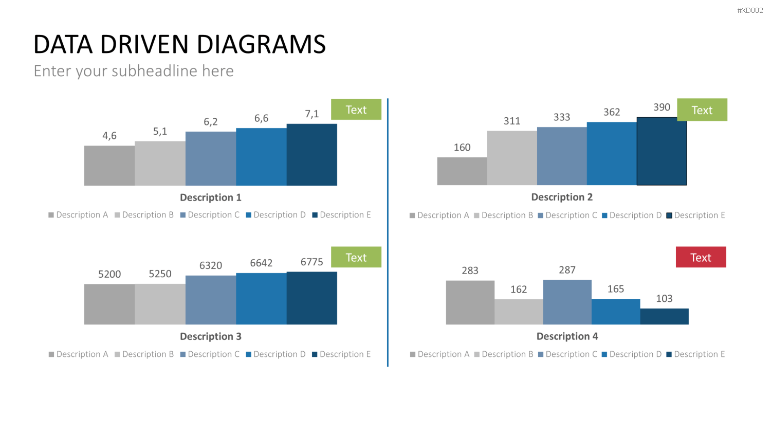 Datendiagramm Bundle PowerPoint-Vorlage