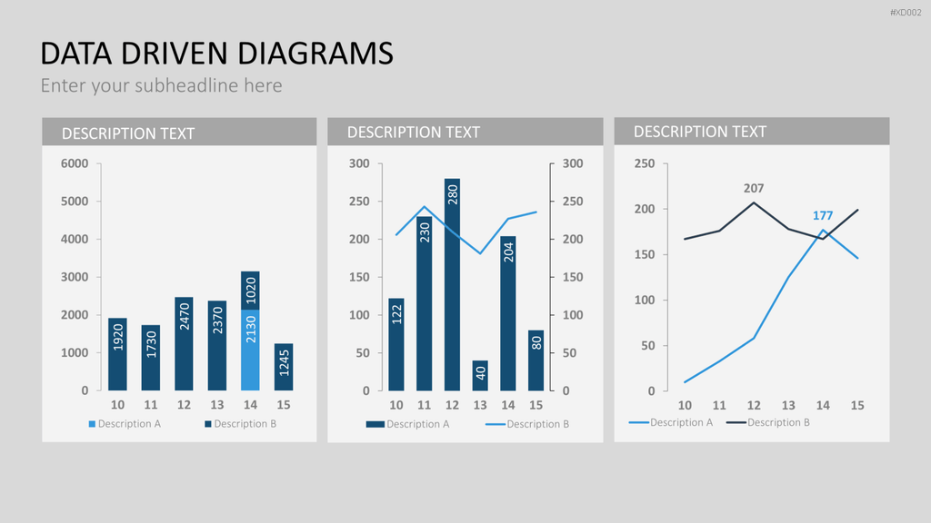 Datendiagramm Bundle PowerPoint-Vorlage