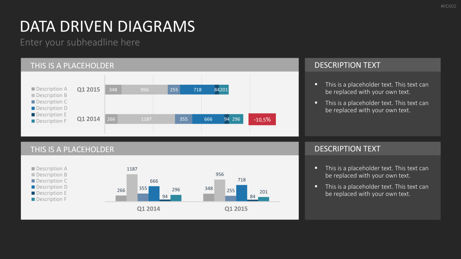 Datendiagramm Bundle PowerPoint-Vorlage
