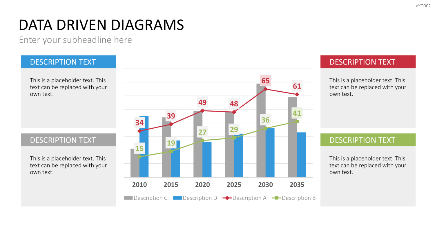 Datendiagramm Bundle PowerPoint-Vorlage