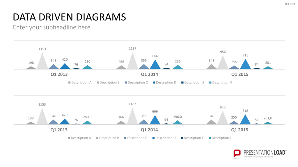 Daten-Diagramme PowerPoint-Vorlage