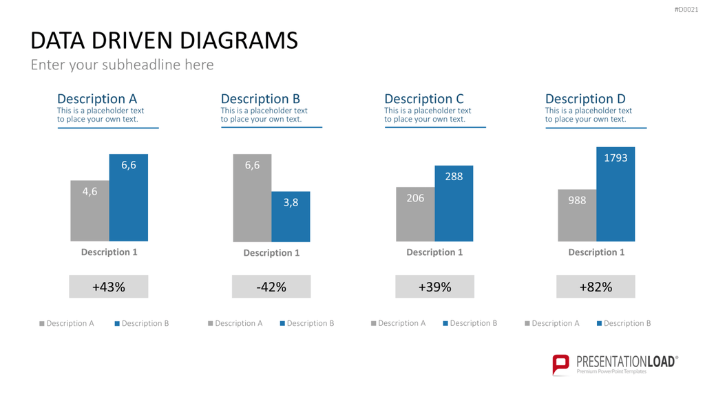 Daten-Diagramme PowerPoint-Vorlage